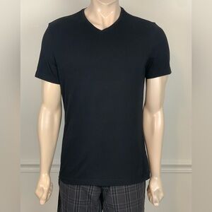 H&M Black Short Sleeve V-Neck Tee